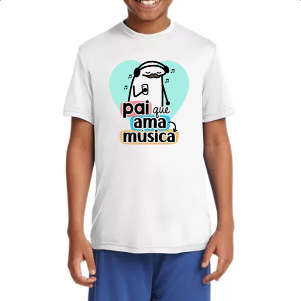 Camiseta Infanto Juvenil Dia dos Pais Flork Musica - Imagem 4