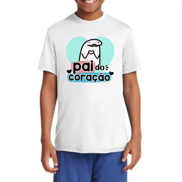 Camiseta Infanto Juvenil Dia dos Pais Flork do Coracao - Imagem 4