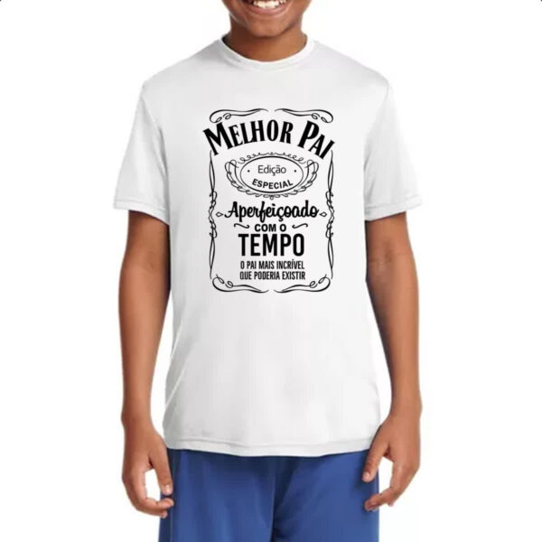 Camiseta Infanto Juvenil Melhor pai edicao especial - Imagem 4