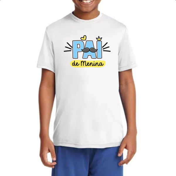 Camiseta Infanto Juvenil Pai de Menina - Imagem 4
