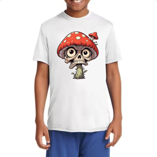 Camiseta Infanto Juvenil Cogumelo Caveira - Imagem 4