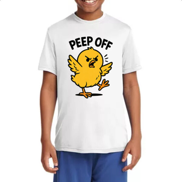 Camiseta Infanto Juvenil Pintinho Amarelo Peep Off - Imagem 4