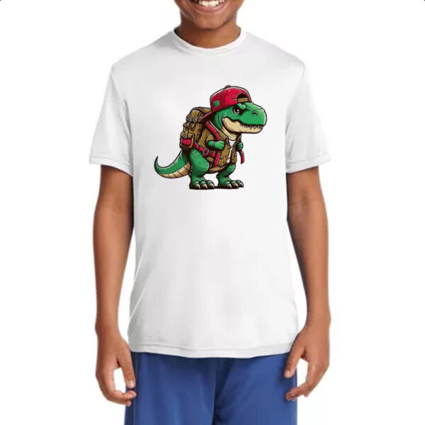 Camiseta Infanto Juvenil T-Rex aventureiro - Imagem 4