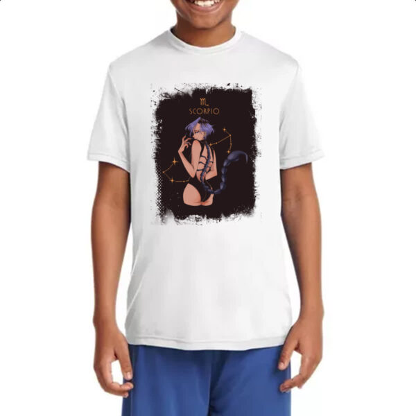 Camiseta Infanto Juvenil Anime Signo de Escorpiao - Imagem 4