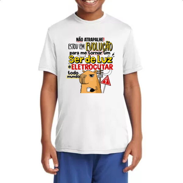 Camiseta Infanto Juvenil Capivara Ser de Luz - Imagem 4