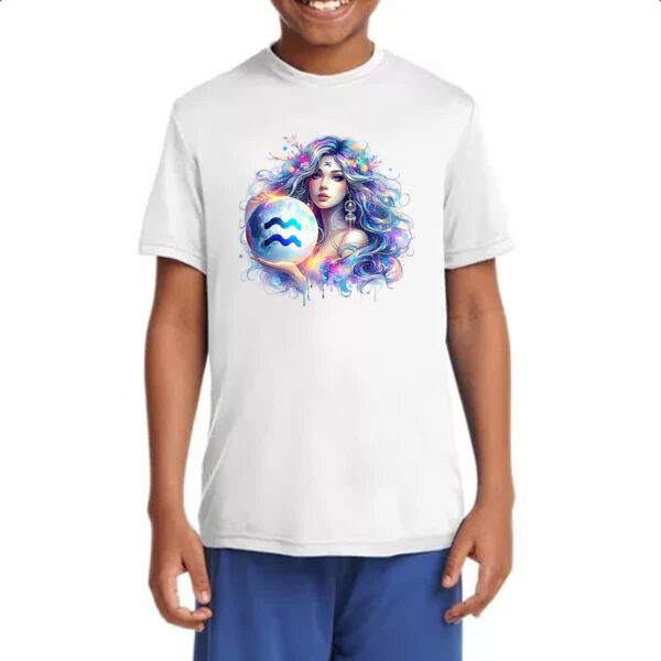 Camiseta Infanto Juvenil Signo Diva de Aquario - Imagem 4