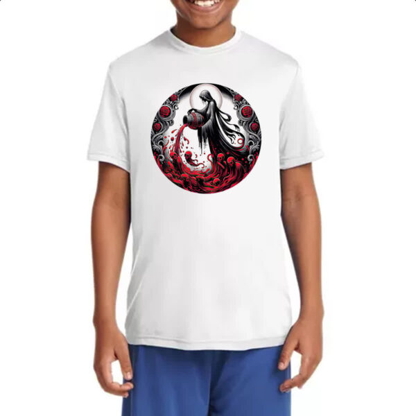 Camiseta Infanto Juvenil Signo Gotico de Aquario - Imagem 4