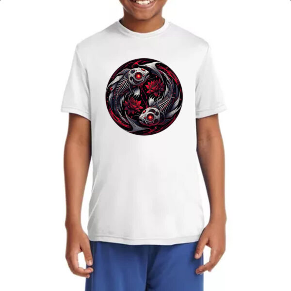 Camiseta Infanto Juvenil Signo Gotico de Peixes - Imagem 4