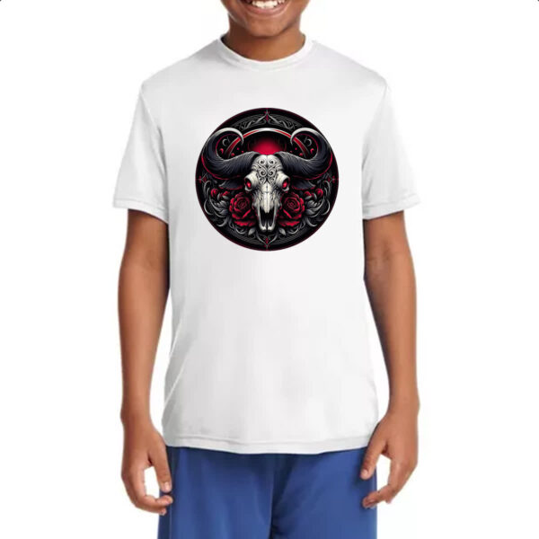 Camiseta Infanto Juvenil Signo Gotico de Touro - Imagem 4
