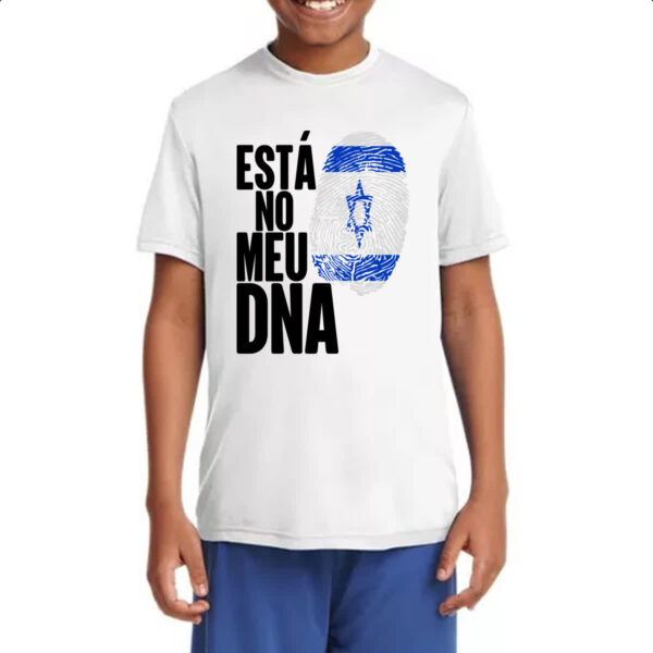 Camiseta Infanto Juvenil Esta no meu DNA Israel - Imagem 4