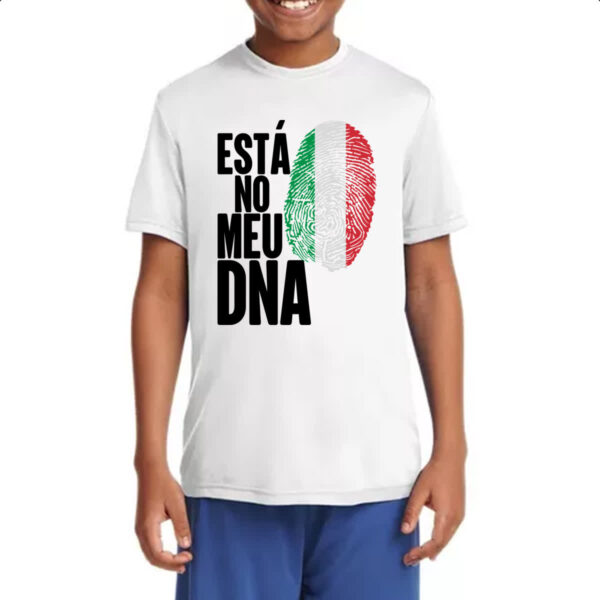 Camiseta Infanto Juvenil Esta no meu DNA Italia - Imagem 4