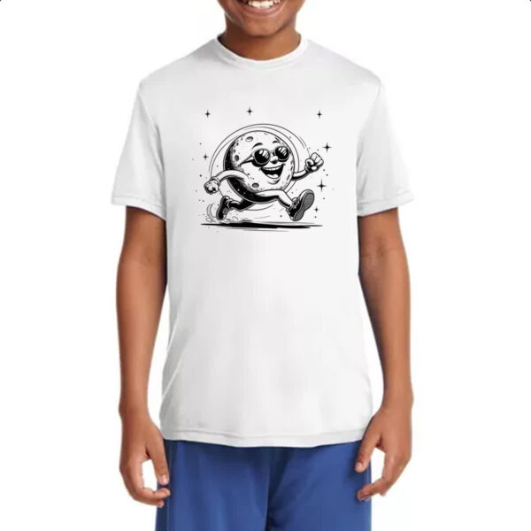 Camiseta Infanto Juvenil Lua fazendo cooper - Imagem 4