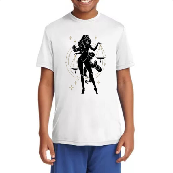 Camiseta Infanto Juvenil Signo Yoga Libra - Imagem 4