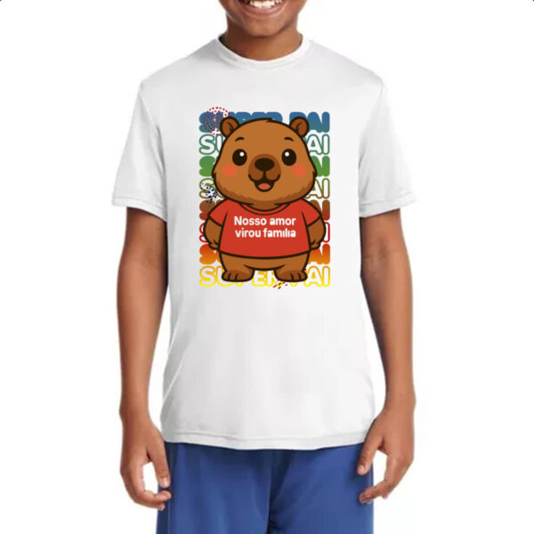 Camiseta Infanto Juvenil Capivara Paizao Familia - Imagem 4
