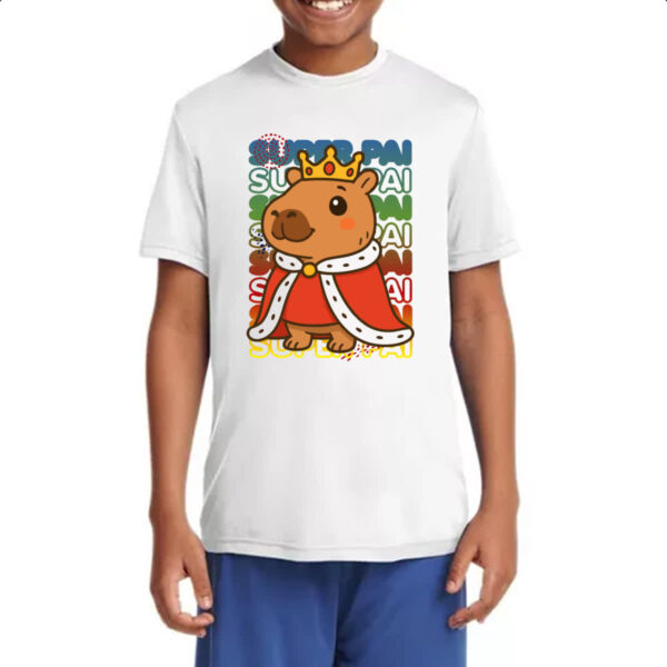 Camiseta Infanto Juvenil Capivara Paizao Rei - Imagem 4