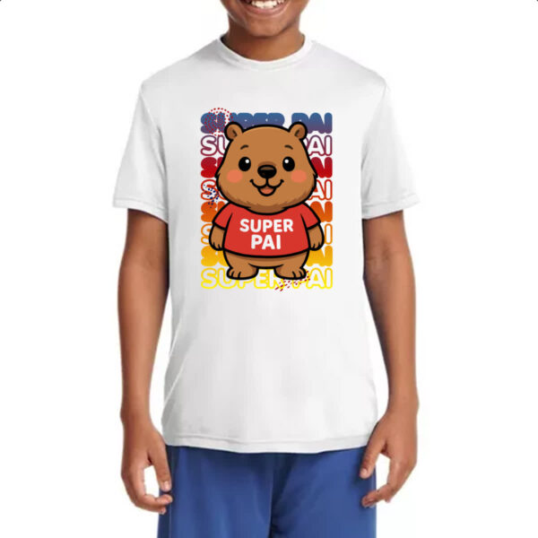 Camiseta Infanto Juvenil Capivara Paizao Super Pai 1 - Imagem 4