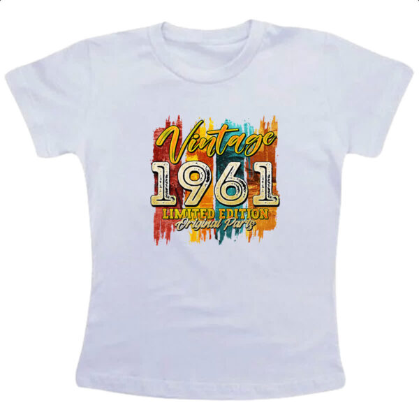 Camiseta Infanto Juvenil Vintage 1961 Limited Edition