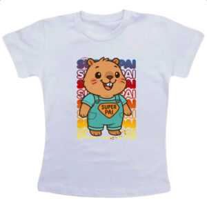 Camiseta Infanto Juvenil Capivara Paizao Super Pai 2