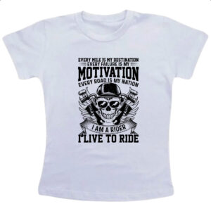Camiseta Infanto Juvenil Motorcycle Motivation