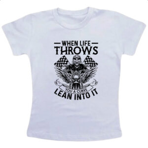 Camiseta Infanto Juvenil Motorcycle when life throws