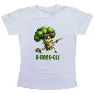 Camiseta Infanto Juvenil Brocolis Rock Roll