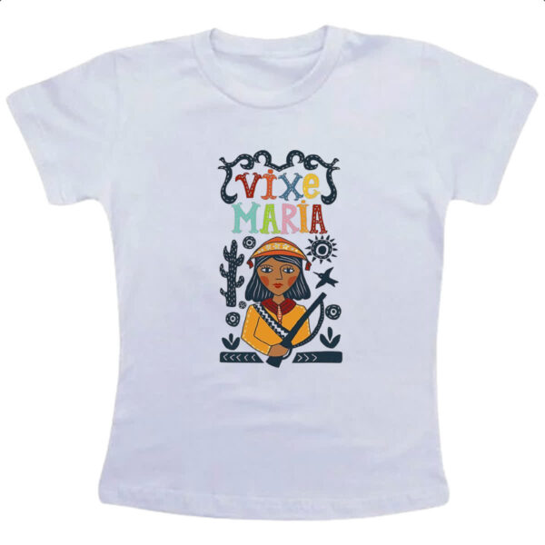 Camiseta Infanto Juvenil Vixe Maria Bonita