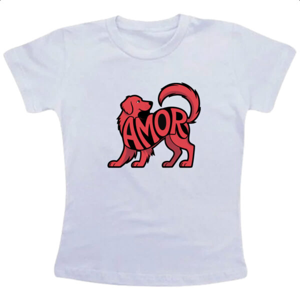 Camiseta Infanto Juvenil Cachorro Amor