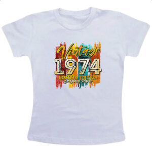 Camiseta Infanto Juvenil Vintage 1974 Limited Edition