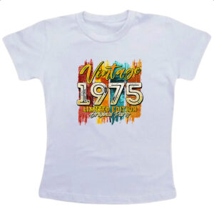 Camiseta Infanto Juvenil Vintage 1975 Limited Edition