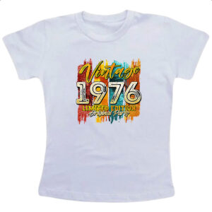 Camiseta Infanto Juvenil Vintage 1976 Limited Edition