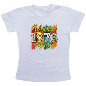 Camiseta Infanto Juvenil Vintage 1978 Limited Edition