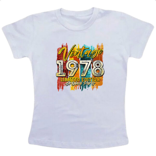 Camiseta Infanto Juvenil Vintage 1978 Limited Edition