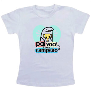 Camiseta Infanto Juvenil Dia dos Pais Flork Campeao