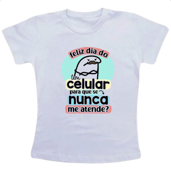 Camiseta Infanto Juvenil Dia dos Pais Flork Celular