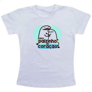 Camiseta Infanto Juvenil Dia dos Pais Flork Coracao