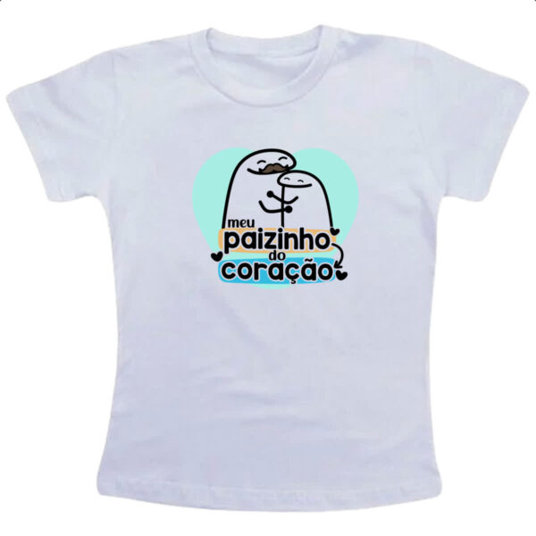 Camiseta Infanto Juvenil Dia dos Pais Flork Coracao