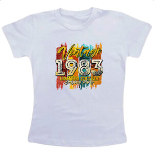 Camiseta Infanto Juvenil Vintage 1983 Limited Edition
