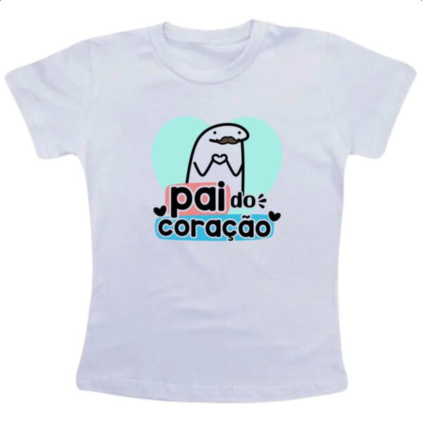 Camiseta Infanto Juvenil Dia dos Pais Flork do Coracao