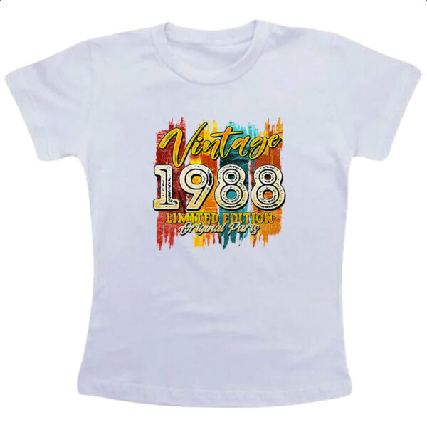 Camiseta Infanto Juvenil Vintage 1988 Limited Edition