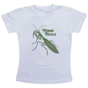Camiseta Infanto Juvenil Louva Deus Femme Fatale