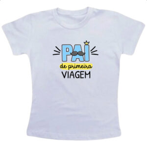 Camiseta Infanto Juvenil Pai de Primeira viagem