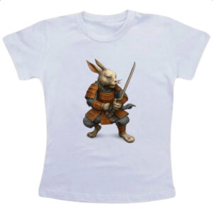 Camiseta Infanto Juvenil Coelho Samurai