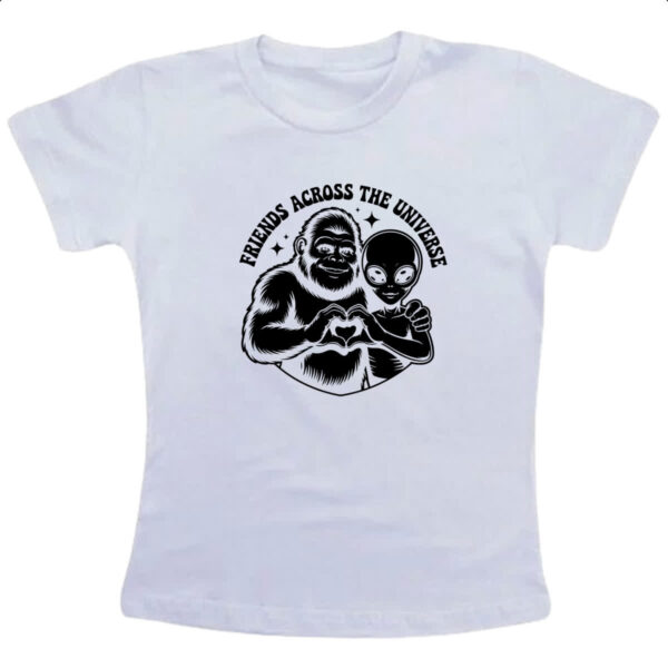 Camiseta Infanto Juvenil Pe Grande e ET amigos