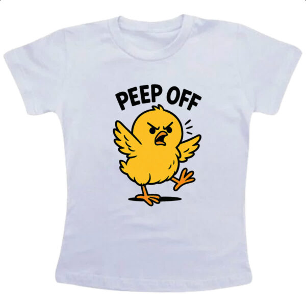Camiseta Infanto Juvenil Pintinho Amarelo Peep Off