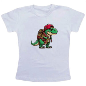 Camiseta Infanto Juvenil T-Rex aventureiro