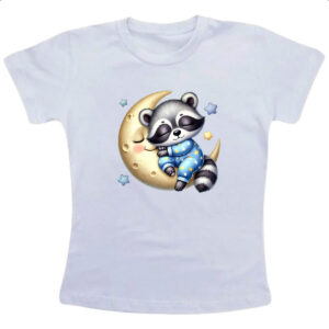 Camiseta Infanto Juvenil Cute Guaximim dormindo na Lua