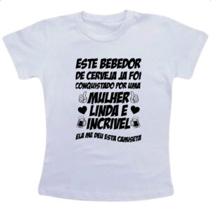 Camiseta Infanto Juvenil Bebedor de cerveja conquistado
