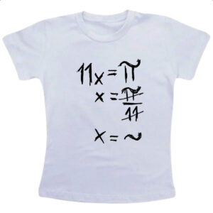 Camiseta Infanto Juvenil Equacao matematica PI TIL