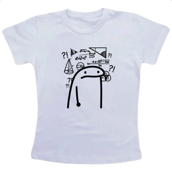 Camiseta Infanto Juvenil Flork Meme Matematica