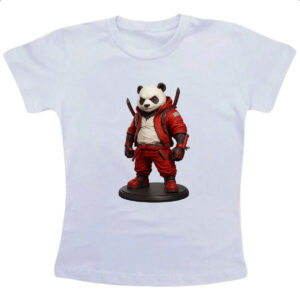 Camiseta Infanto Juvenil Panda Punk Samurai